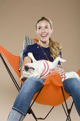  Frau mit Hund