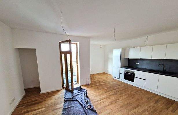 Wohnzimmer mit Abstellnische