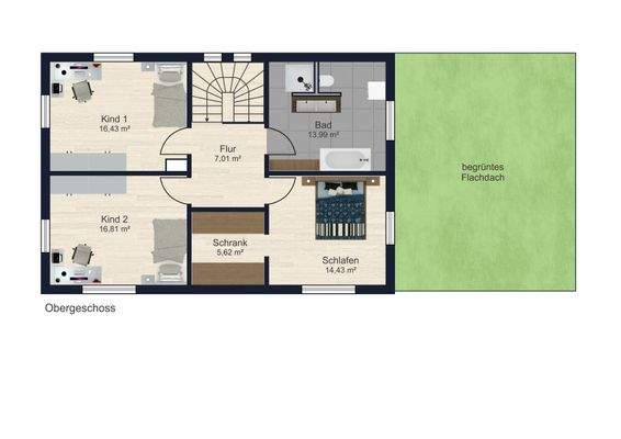 Grundriss Obergeschoss