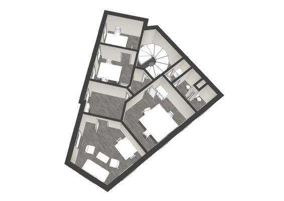 3D-Grundriss Büroetage