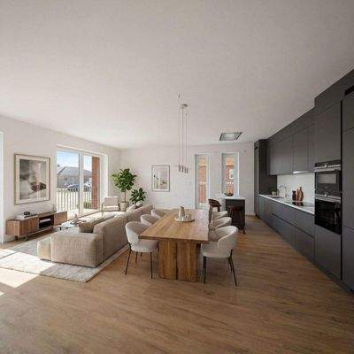 Wohn- und Esszimmer / KI-Staging
