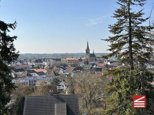 Blick auf Sinzheim von der alten Laube aus