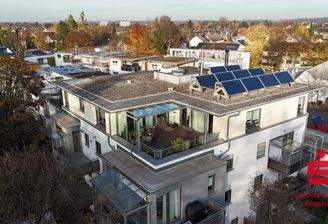 Blick auf die Dachterrasse