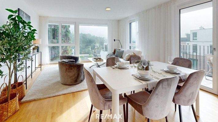 Wohnbereich Blick ins Grüne