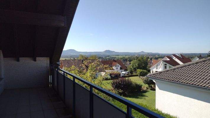 Aussicht vom Balkon im DG