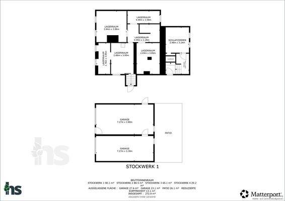 Grundriss - Außenbereich & Keller