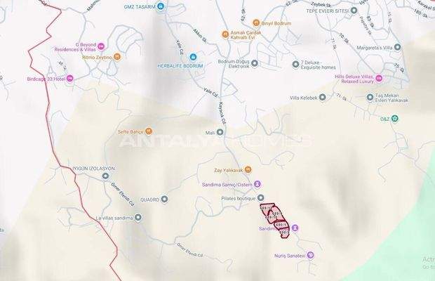 Spacious Sea View Land Near Yalikavak Marina Bodrum