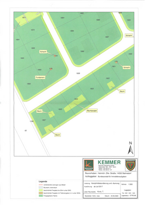 Plan zur Kampfmittelfreiheit