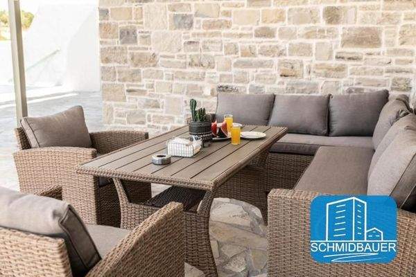 Kreta, Pitsidia: Villa mit Blick auf den Strand von Komos zu verkaufen