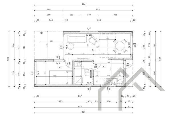 Grundriss Modulhaus Gabriela