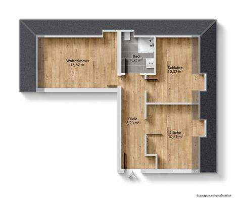 Grundriss unmöbliert