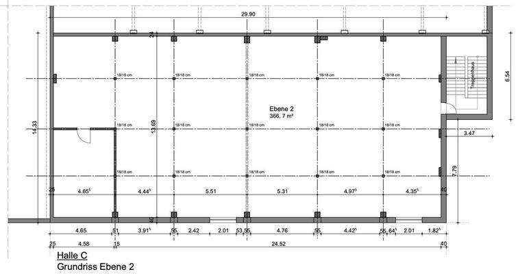 Grundriss Halle C3 OG