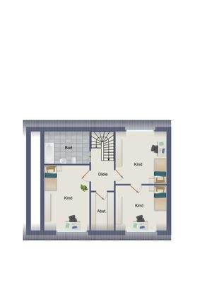 Grundriss DG Vorderhaus