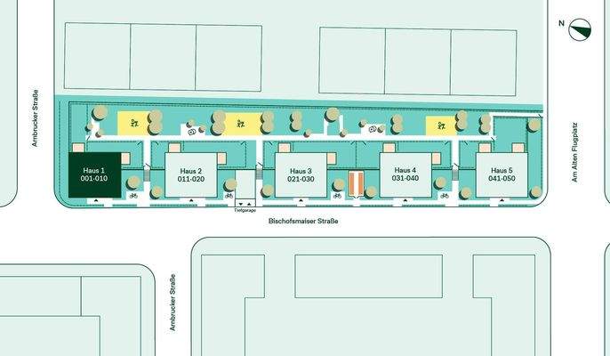 Lage der Eigentumswohnung im Quartier