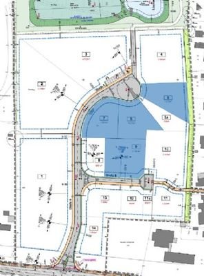 Lageplan über die verfügbaren Grundstücke