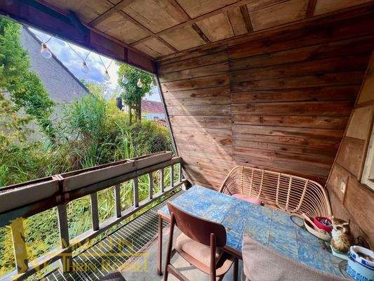 Balkon der Finnhütte