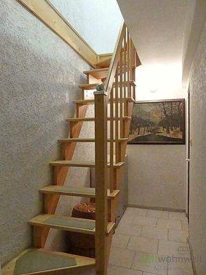 Treppenaufgang zum Wohnzimmer