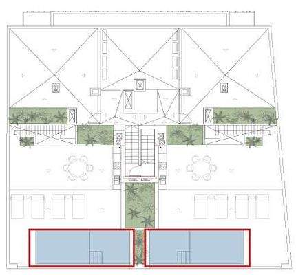 Grundriss Dachterrasse hinten links