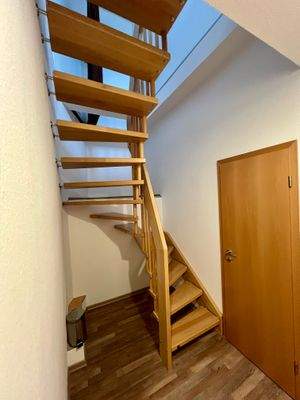 Treppe mit Abstellmöglichkeit 