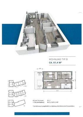 Beispiel Grundriss Wohnung Typ B