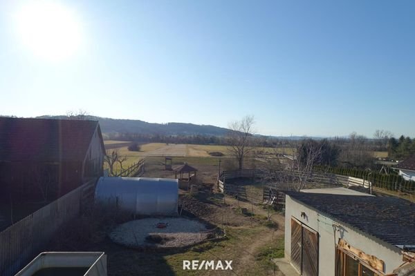 Ausblick vom Balkon