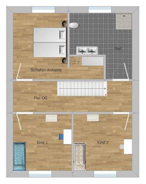 Grundriss Beispiel OG 2