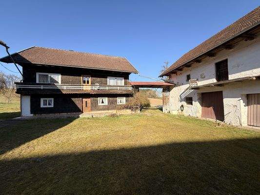 Innenhof zum Blockhaus