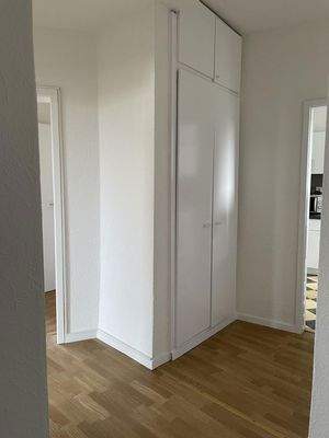 Hallway with storage