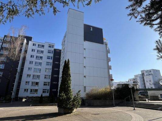 Rückseite Gebäude Wohnung 