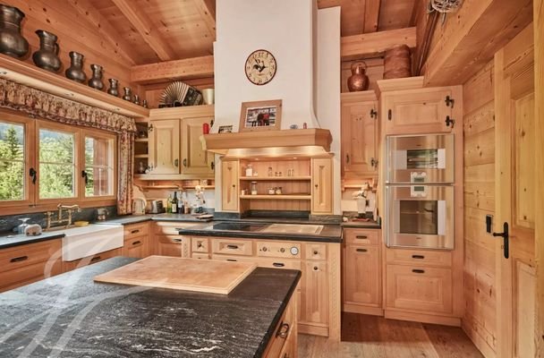 Kitchen Wooden floor Stainless steel Kitchen island