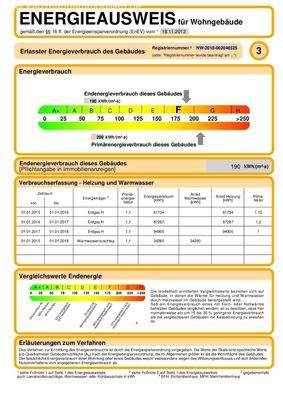 Energieausweis mit vorheriger Heizung (neu in 2024)
