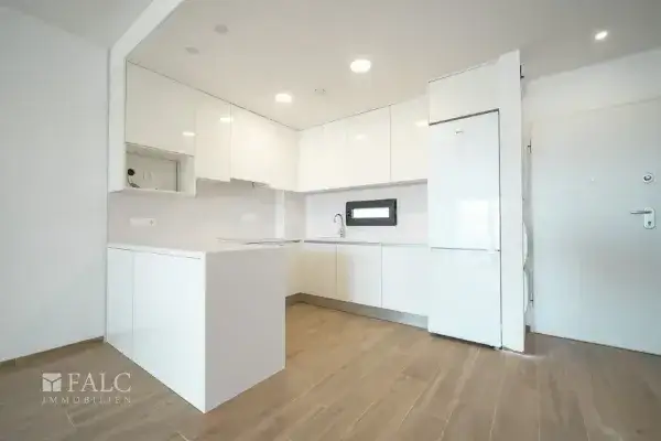 Küche mit Eingangsbereich