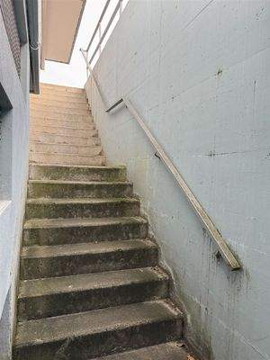 Außentreppe zum Lager