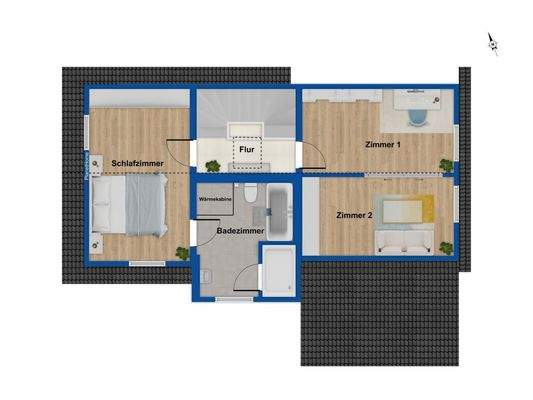 Grundriss Obergeschoss