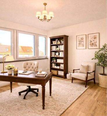 KI-generiert Schlafzimmer 3