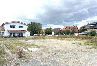 Blick auf das Grundstück