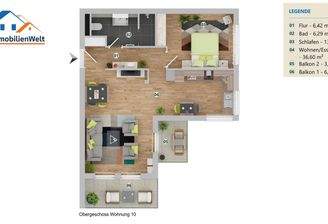 Grundriss Wohnung 10