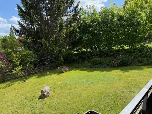 Blick vom Balkon