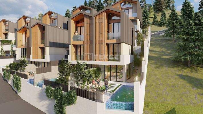 Elegant Detached Villas with Private Pools in Alanya Tepe