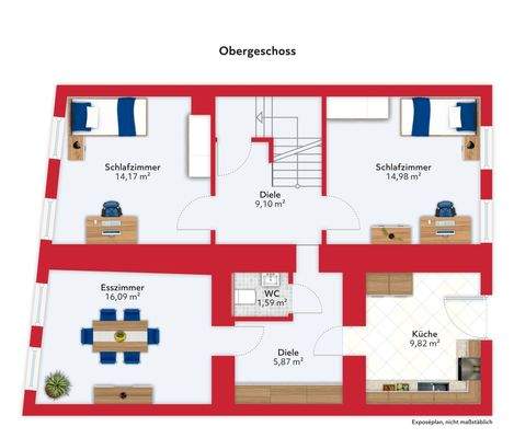 Grundriss Obergeschoss