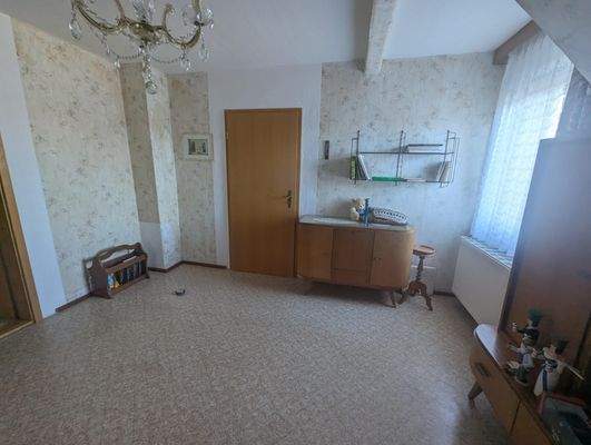 Wohnzimmer im Dachgeschoss