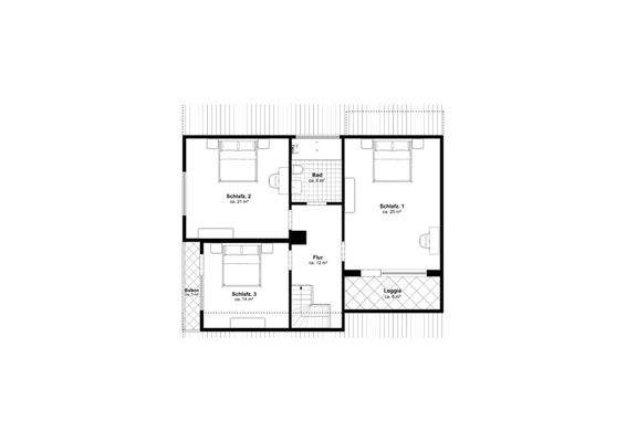 Grundriss Obergeschoss