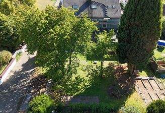 Blick aufs Grundstück Richtung Süden