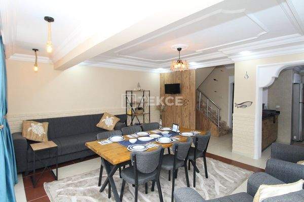 Furnished Semi-Detached House with Private Garden in Belek Antalya