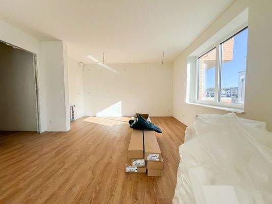 Wohn- und Esszimmer, Küche