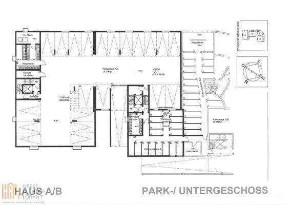 Grundriss Parkgarage