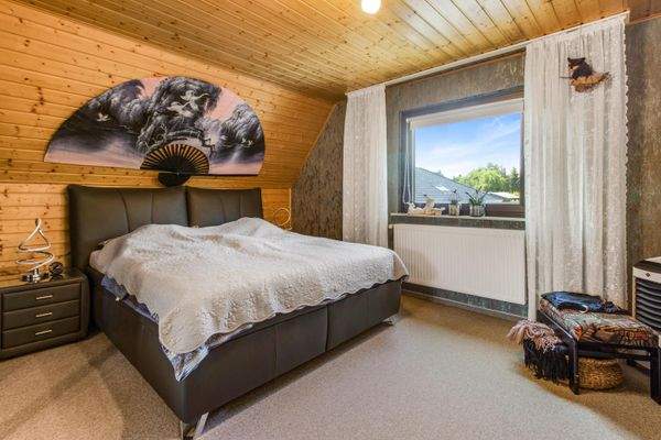 Schlafbereich im Dachgeschoss