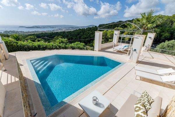 Pool in villa in Costa d'en Blanes