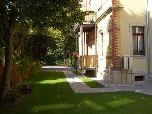 Hinterhof Blick Balkon