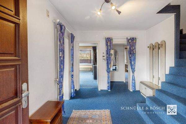 Ein geräumiger Eingangsbereich